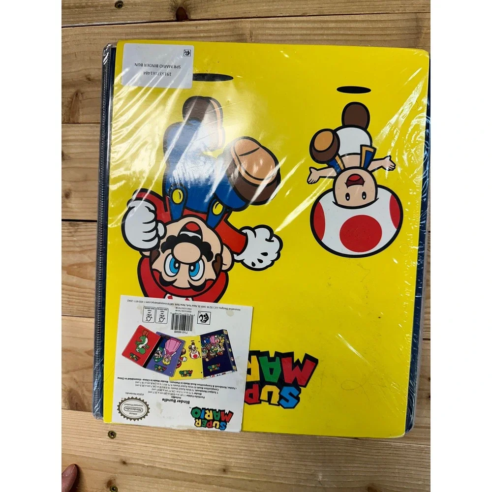 Super Mario Binder Bundle‎ Portfolio Notebook Composition Book Nintendo
